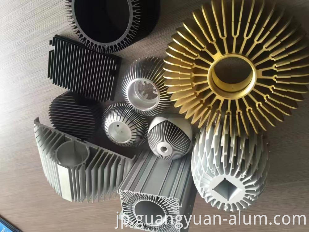 guangyuan aluminum co., ltd Aluminum Extruded Heat Sink Aluminum Extrusion Alloy Aluminum Extrusion for Sale